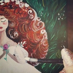 🎨 The One Who Runs Barefoot 🍃 Copy of original acrylic painted artwork